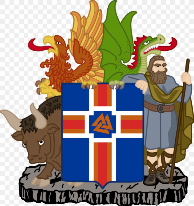 Kingdom Of Iceland Coat Of Arms Of Iceland Flag Of Iceland, PNG, 869x919px, Kingdom Of Iceland, Art, Bull, Coat Of Arms, Coat Of Arms Of Iceland Download Free