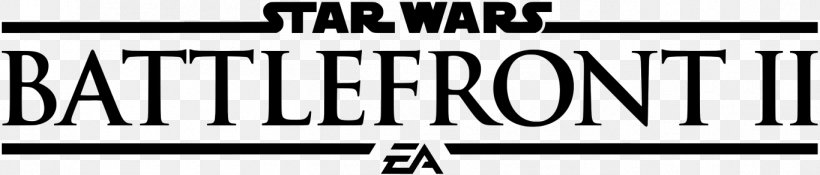 Star Wars Battlefront II Logo Electronic Arts Xbox One, PNG, 1366x292px, Star Wars Battlefront Ii, Black, Black And White, Brand, Company Download Free