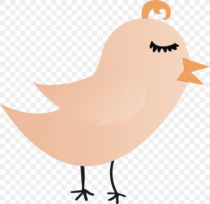 Bird Beak, PNG, 3000x2910px, Cartoon Bird, Beak, Bird, Cute Bird, Paint Download Free