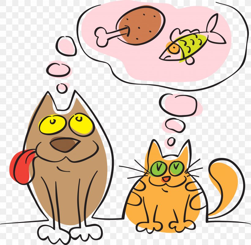 Cat Dog Cartoon, PNG, 3920x3823px, Cat, Animal, Area, Artwork, Caricature Download Free