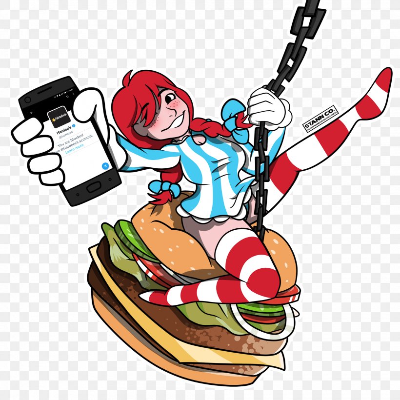 Wendy's Company Hardee's Hamburger Food, PNG, 1880x1880px, Hamburger, Artwork, Burger King, Fictional Character, Food Download Free