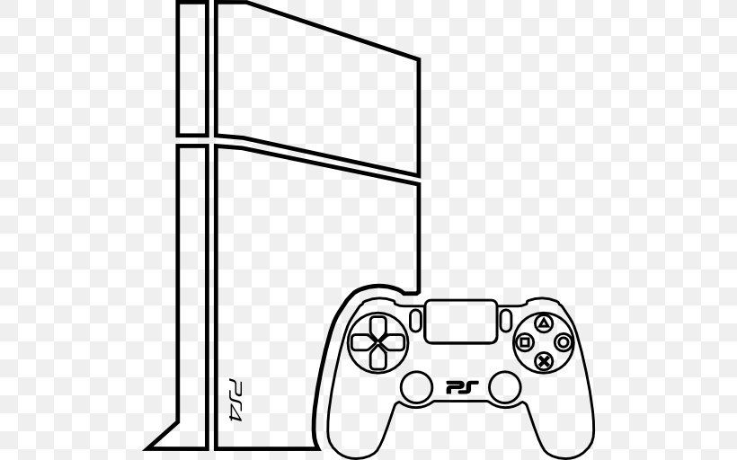 PlayStation 3 Video Game Consoles Drawing, PNG, 512x512px, Playstation, Area, Black, Black And White, Cartoon Download Free