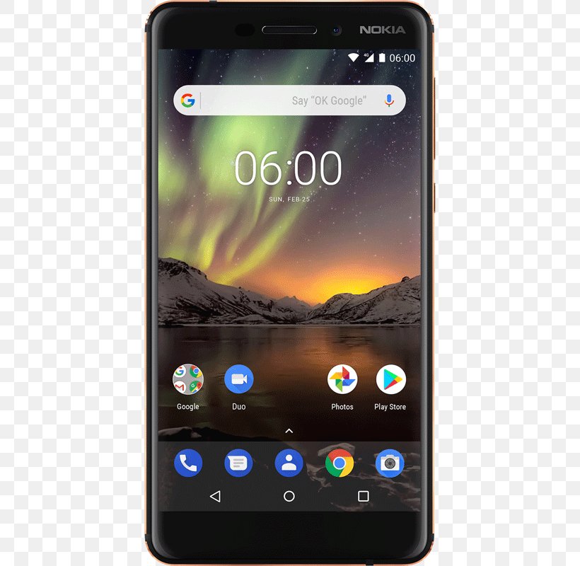 Nokia 6.1, PNG, 600x800px, Smartphone, Android, Android Oreo, Cellular Network, Communication Device Download Free