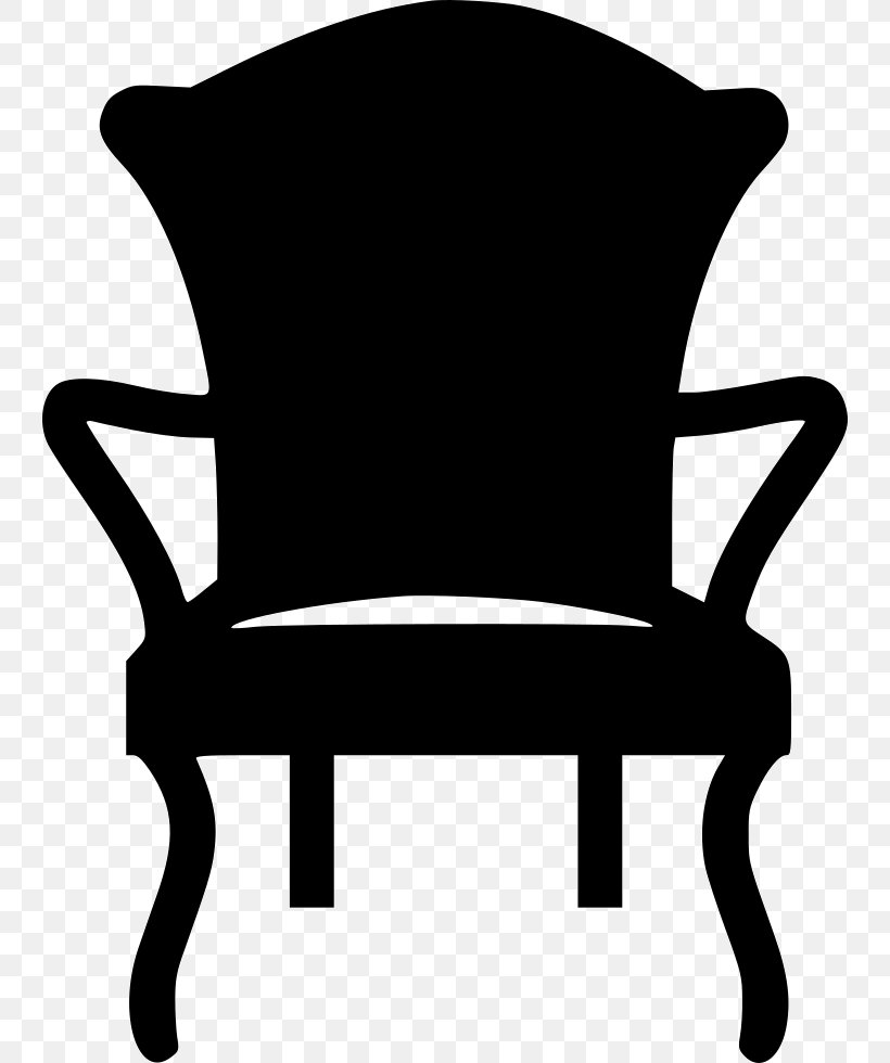 Chair Clip Art, PNG, 744x980px, Chair, Black, Black And White, Furniture, Interior Design Services Download Free