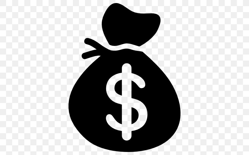 Money Bag United States Dollar Dollar Sign, PNG, 512x512px, Money Bag, Bag, Banknote, Black And White, Brand Download Free