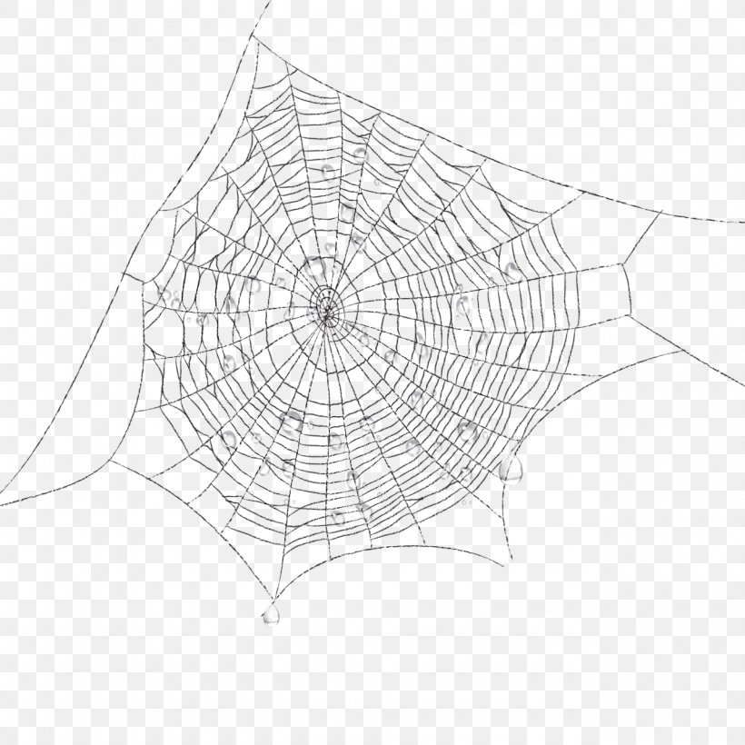 Spider Web Spider Silk Clip Art, PNG, 1280x1280px, Spider, Animal, Arachnid, Area, Black And White Download Free