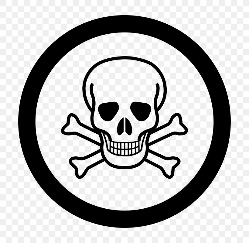 Poison Toxicity Infection Dangerous Goods Hazard Symbol, PNG, 800x800px, Poison, Biological Hazard, Black And White, Bone, Chemical Substance Download Free