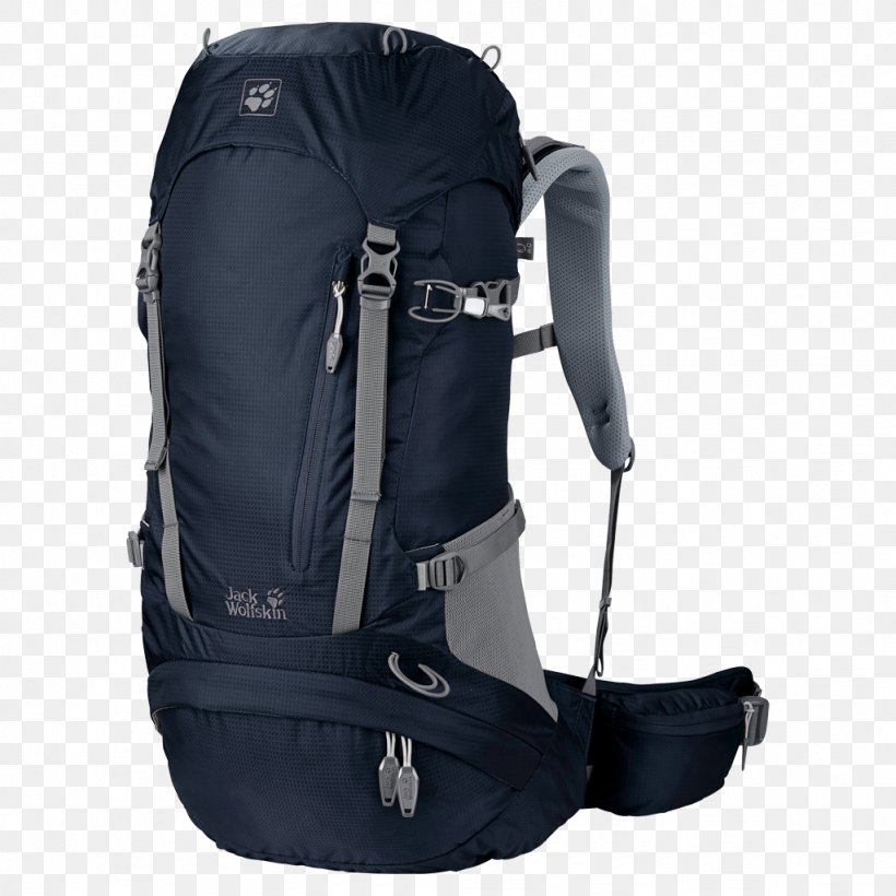 Backpacking Hiking Jack Wolfskin Bag, PNG, 1024x1024px, Backpack, Backpacking, Bag, Black, Camping Download Free