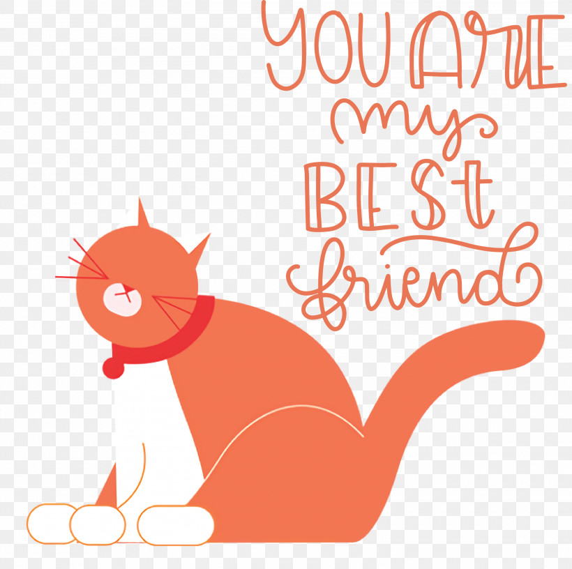 Best Friends You Are My Best Friends, PNG, 3000x2988px, Best Friends, Cartoon, Cat, Character, Kitten Download Free