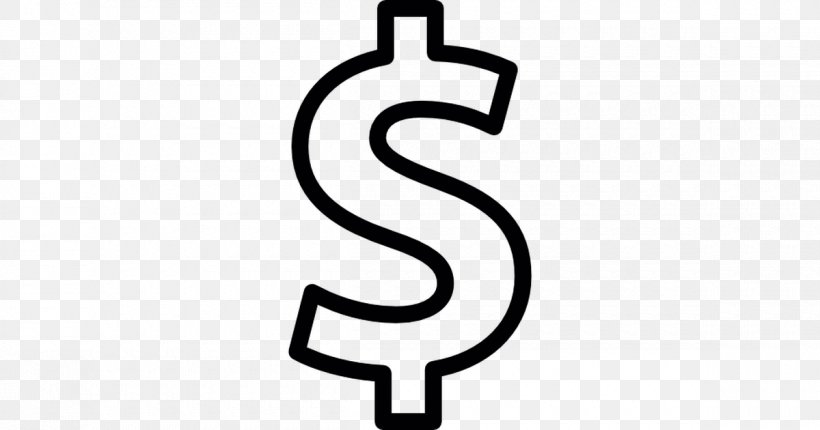 Dollar Sign Currency Symbol Money Finance, PNG, 1200x630px, Dollar Sign, Black And White, Business, Currency, Currency Symbol Download Free