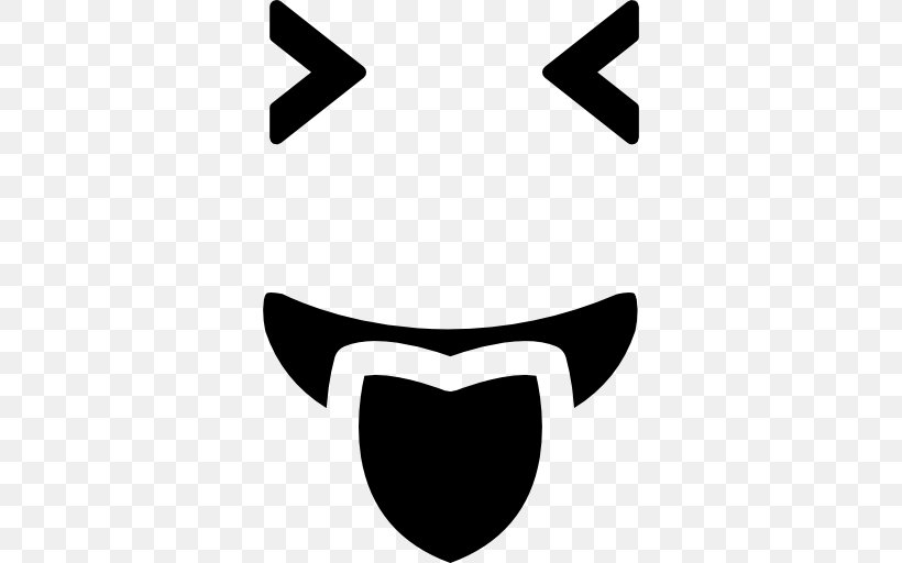 Emoticon Smiley Mouth, PNG, 512x512px, Emoticon, Black, Black And White, Brand, Eye Download Free