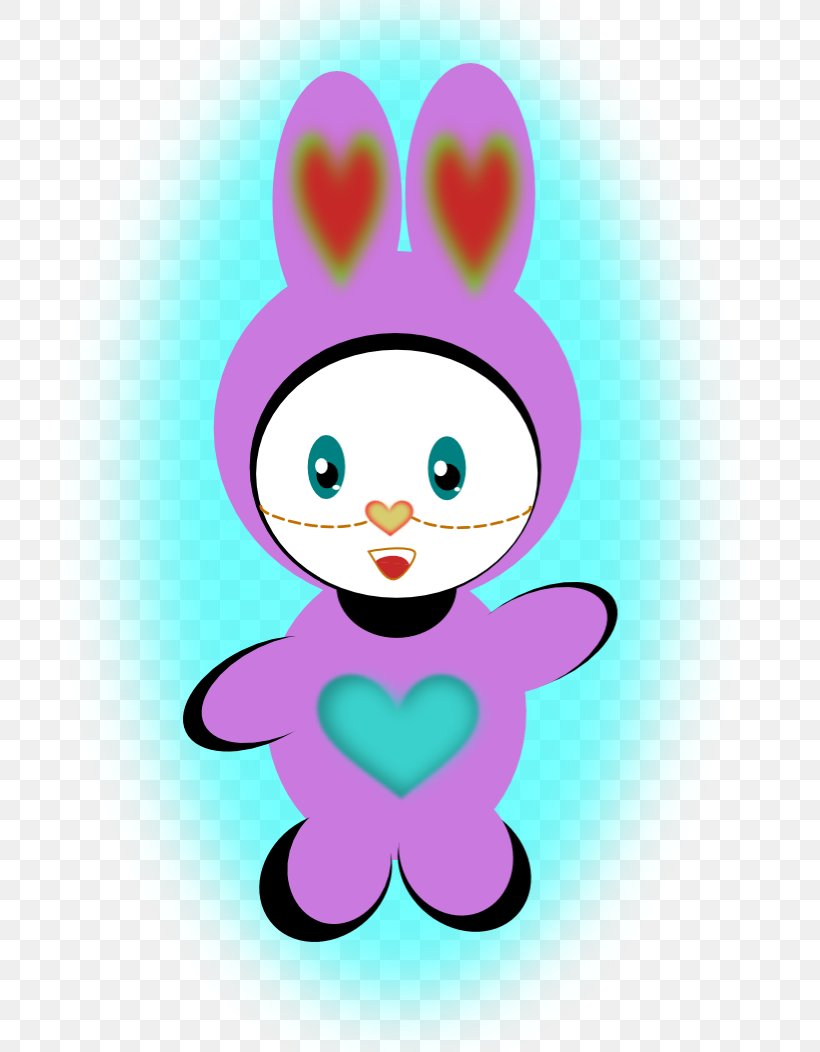 Rabbit Easter Bunny Inkscape Clip Art, PNG, 744x1052px, Watercolor, Cartoon, Flower, Frame, Heart Download Free