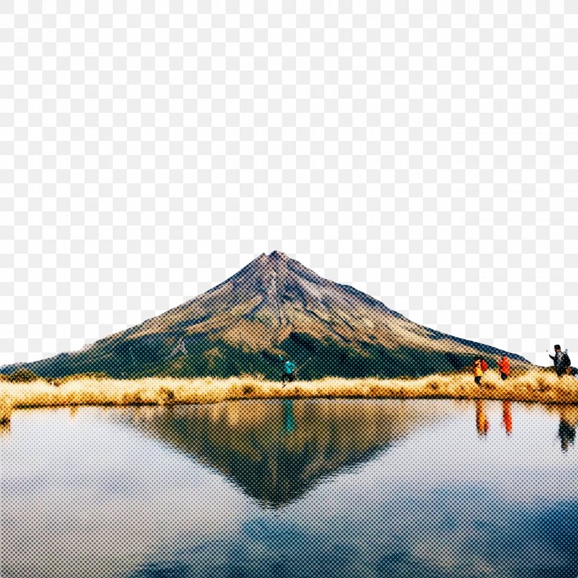 Reflection Stratovolcano Nature Volcano Water, PNG, 1300x1300px, Reflection, Extinct Volcano, Lake, Mountain, Nature Download Free