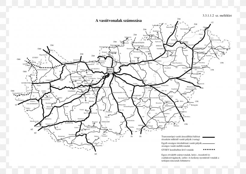 Rail Transport In Hungary Rail Transport In Hungary Hungarian Wikipedia, PNG, 1280x904px, Hungary, Area, Artwork, Black And White, Branch Download Free