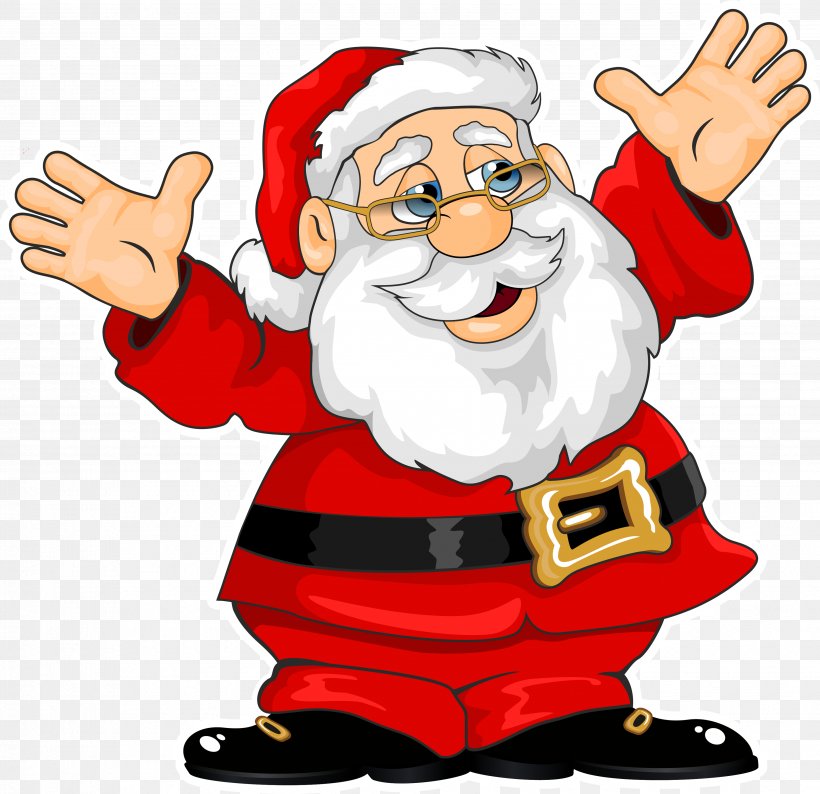 Santa Claus Christmas Gift Clip Art, PNG, 3505x3395px, Santa Claus, Banner, Cartoon, Christmas, Christmas And Holiday Season Download Free