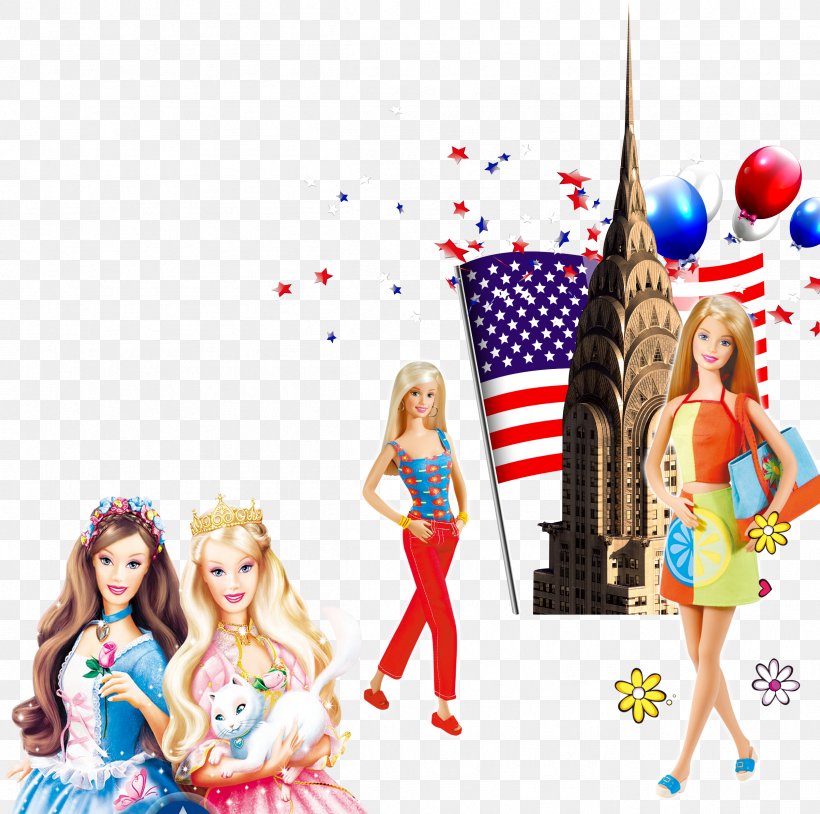 United States Barbie Doll Balloon, PNG, 2406x2389px, United States, Balloon, Barbie, Designer, Doll Download Free