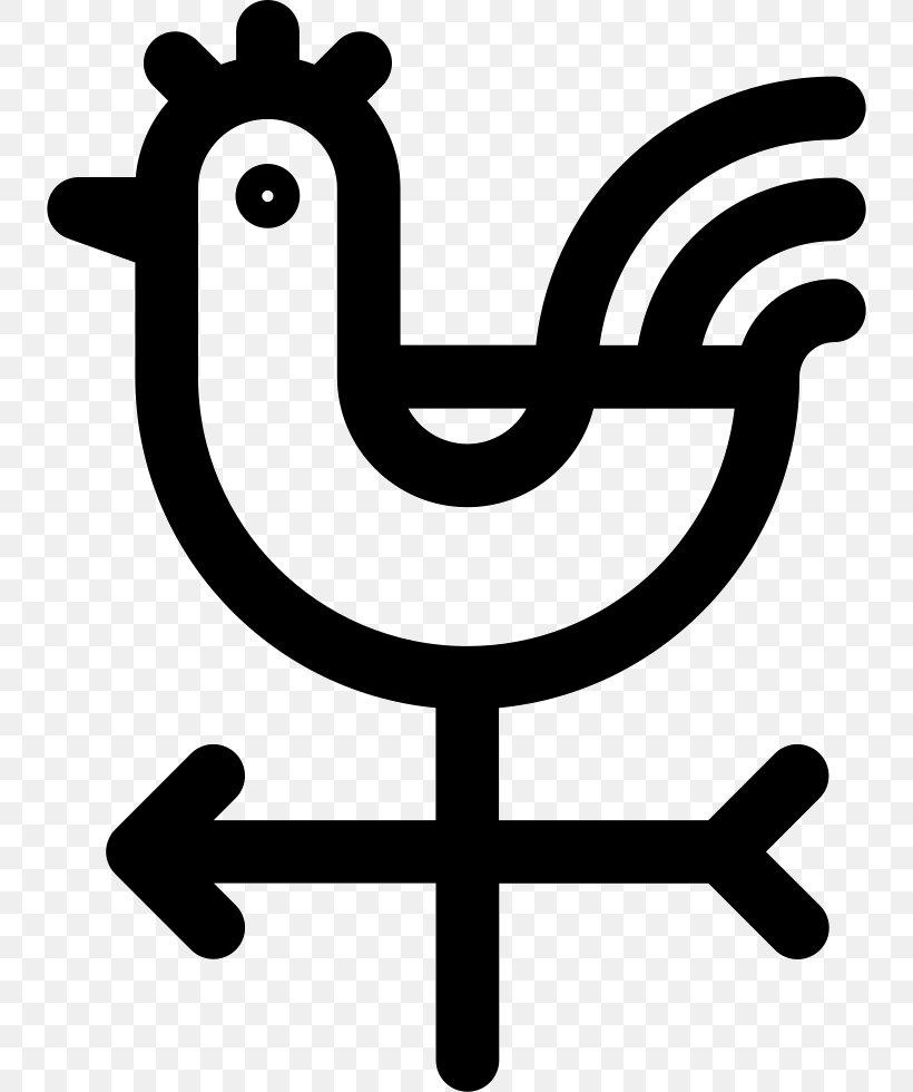 Weather Vane Wind Rooster Clip Art, PNG, 736x980px, Weather Vane, Area, Artwork, Black And White, Chicken Download Free