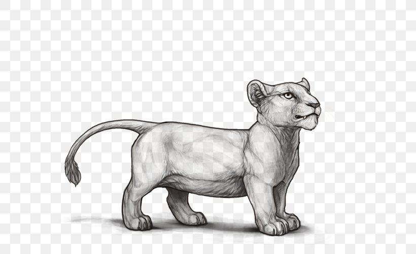 Cat Lion Line Art Sketch Drawing, PNG, 640x500px, Cat, Animal Figure, Art, Big Cat, Big Cats Download Free