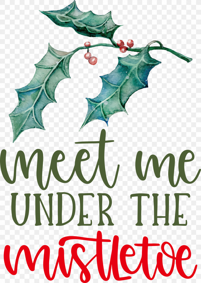 Meet Me Under The Mistletoe Mistletoe, PNG, 2125x3000px, Mistletoe, Branching, Christmas Day, Christmas Ornament, Christmas Ornament M Download Free