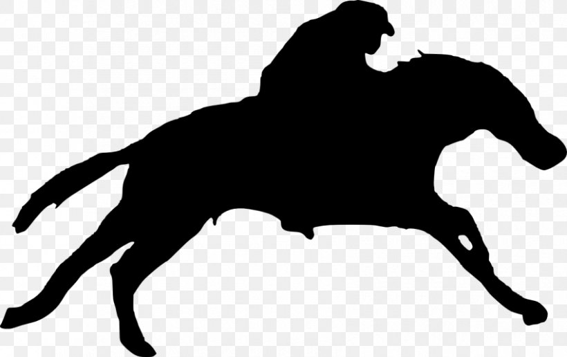 Mustang Silhouette Equestrian Stallion Clip Art, PNG, 850x535px, Mustang, Black, Black And White, Cowboy, Dog Like Mammal Download Free
