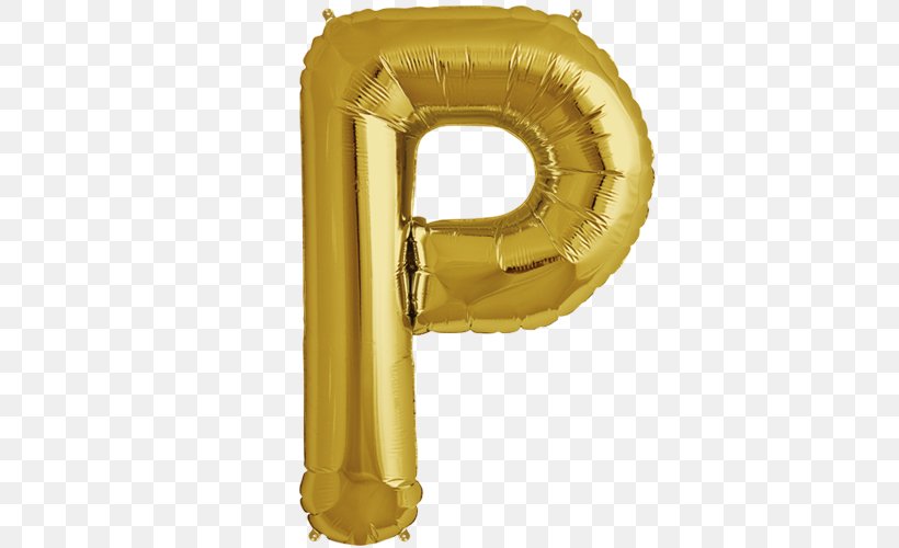 Mylar Balloon Gold Letter Party, PNG, 500x500px, Balloon, Birthday, Blue, Bopet, Brass Download Free