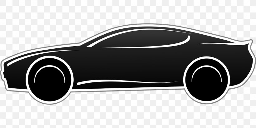 Sports Car Black And White Clip Art, PNG, 1280x640px, Sports Car, Automotive Design, Black And White, Blog, Brand Download Free