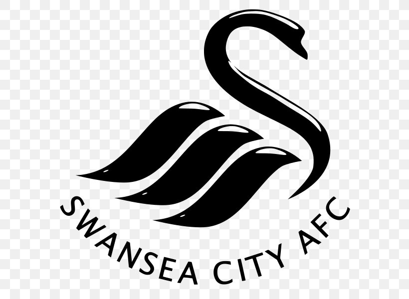 Swansea City A.F.C. Premier League Brentford F.C. EFL Championship, PNG, 635x600px, Swansea City Afc, Artwork, Association Football Manager, Black, Black And White Download Free