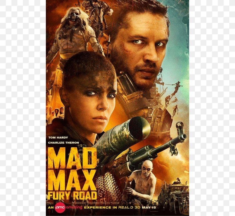 Tom Hardy Charlize Theron Mad Max: Fury Road Max Rockatansky Imperator Furiosa, PNG, 580x755px, 2015, Tom Hardy, Action Film, Album Cover, Charlize Theron Download Free