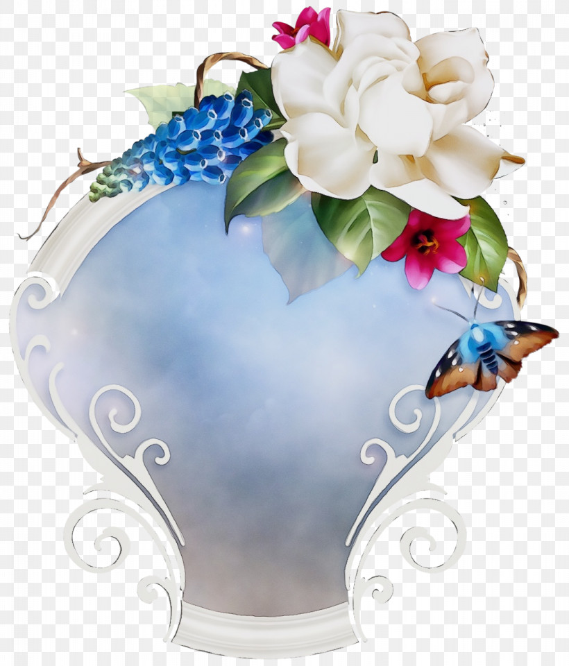 Floral Design, PNG, 1093x1280px, Watercolor, Cobalt, Cobalt Blue, Cut Flowers, Family Download Free