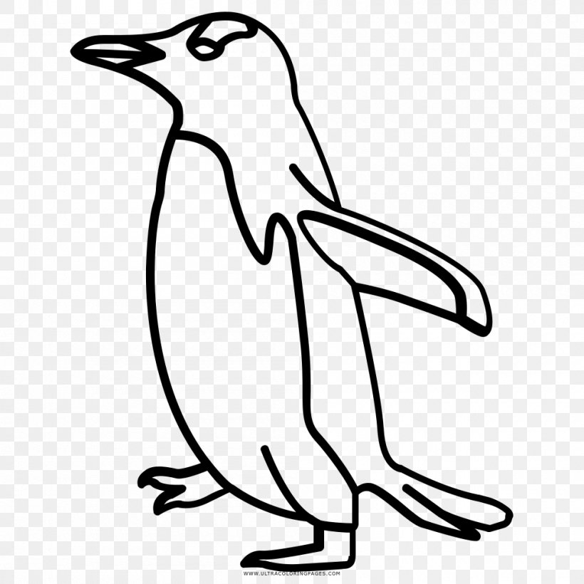 Penguin Bird Black And White Drawing, PNG, 1000x1000px, Penguin, Animal Figure, Artwork, Beak, Bird Download Free