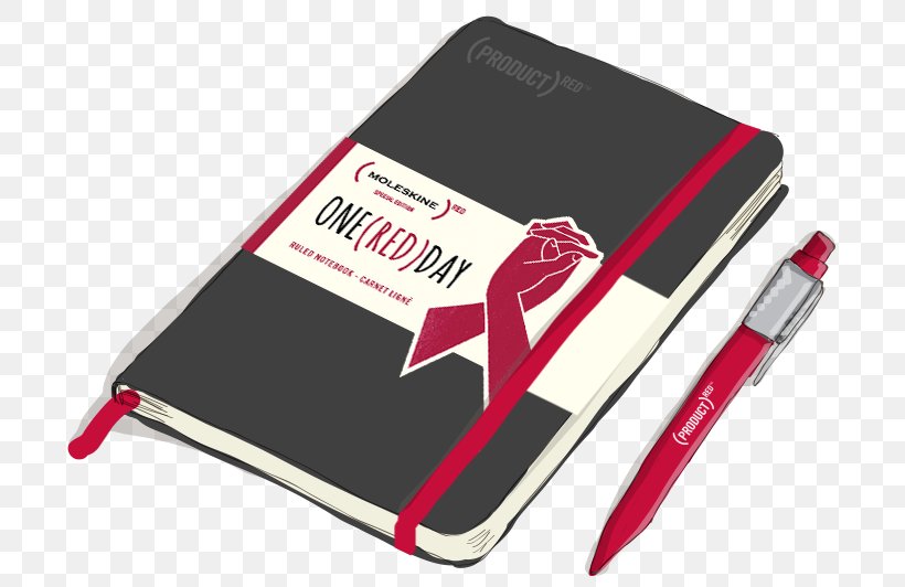 Product Red AIDS Moleskine, PNG, 708x532px, Product Red, Aids, Apple, Brand, Manufacturing Download Free