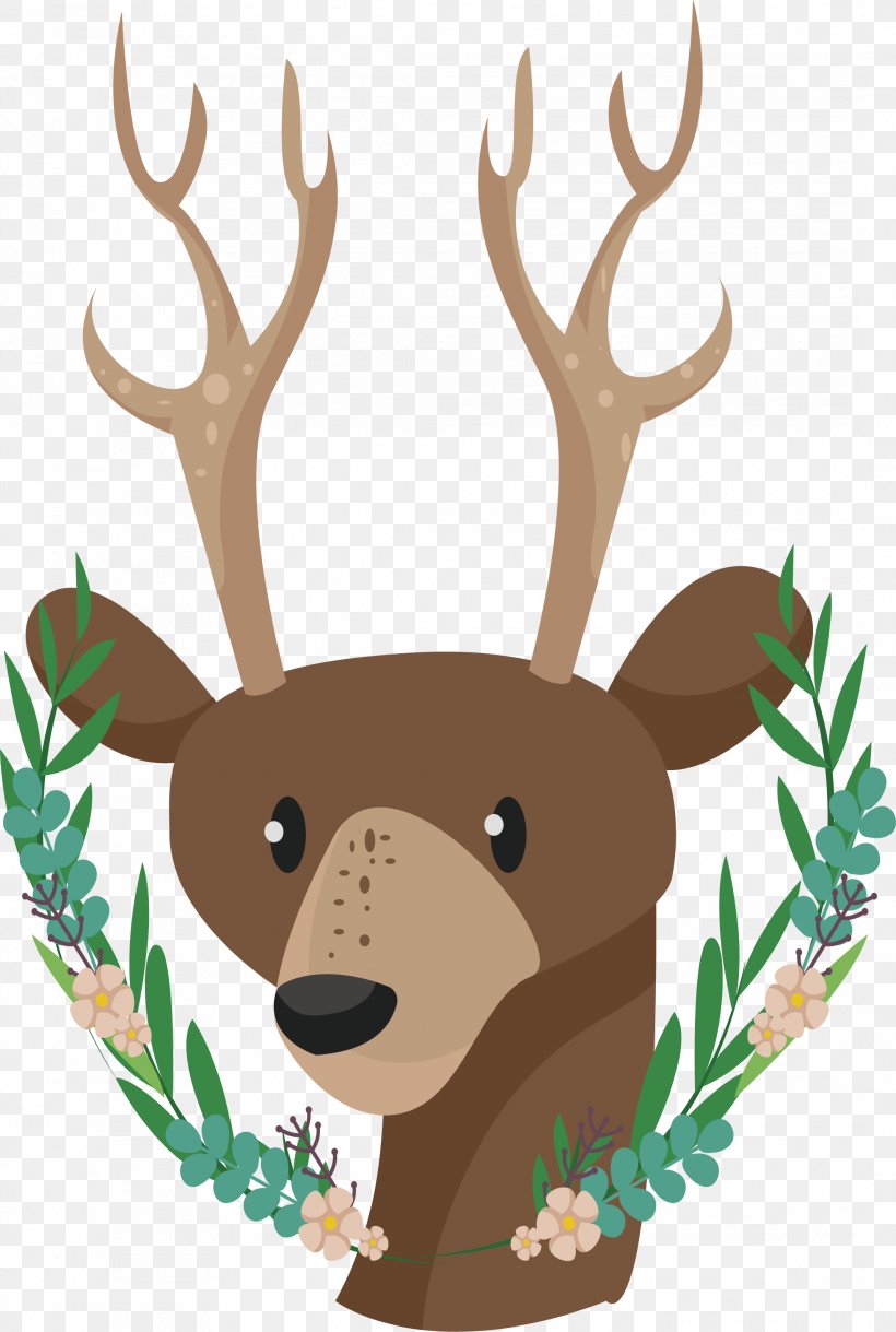 Reindeer Antler Sika Deer Clip Art, PNG, 2135x3176px, Reindeer, Antler, Cartoon, Deer, Mammal Download Free