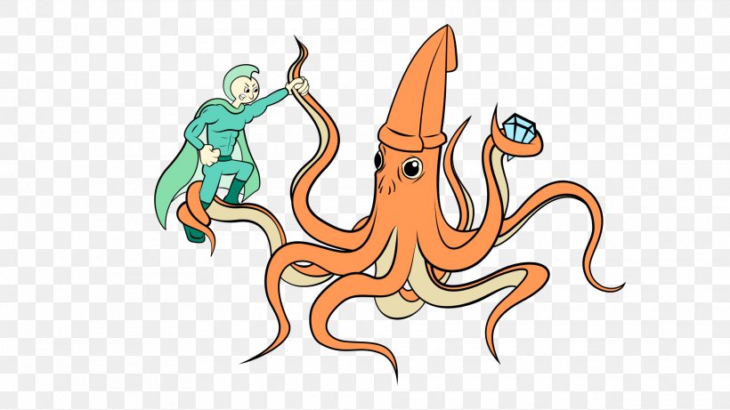 Octopus Giant Squid Illustration Clip Art, PNG, 1920x1080px, Octopus, Animal Figure, Art, Cartoon, Cephalopod Download Free