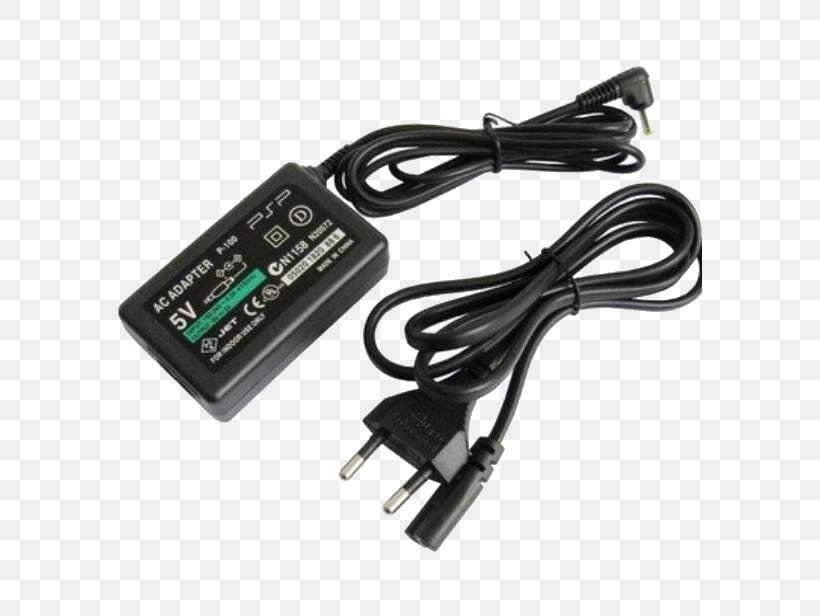 Battery Charger PlayStation Portable Slim & Lite Electric Battery Video Game Consoles PlayStation Portable 3000, PNG, 584x616px, Battery Charger, Ac Adapter, Adapter, Battery Pack, Cable Download Free