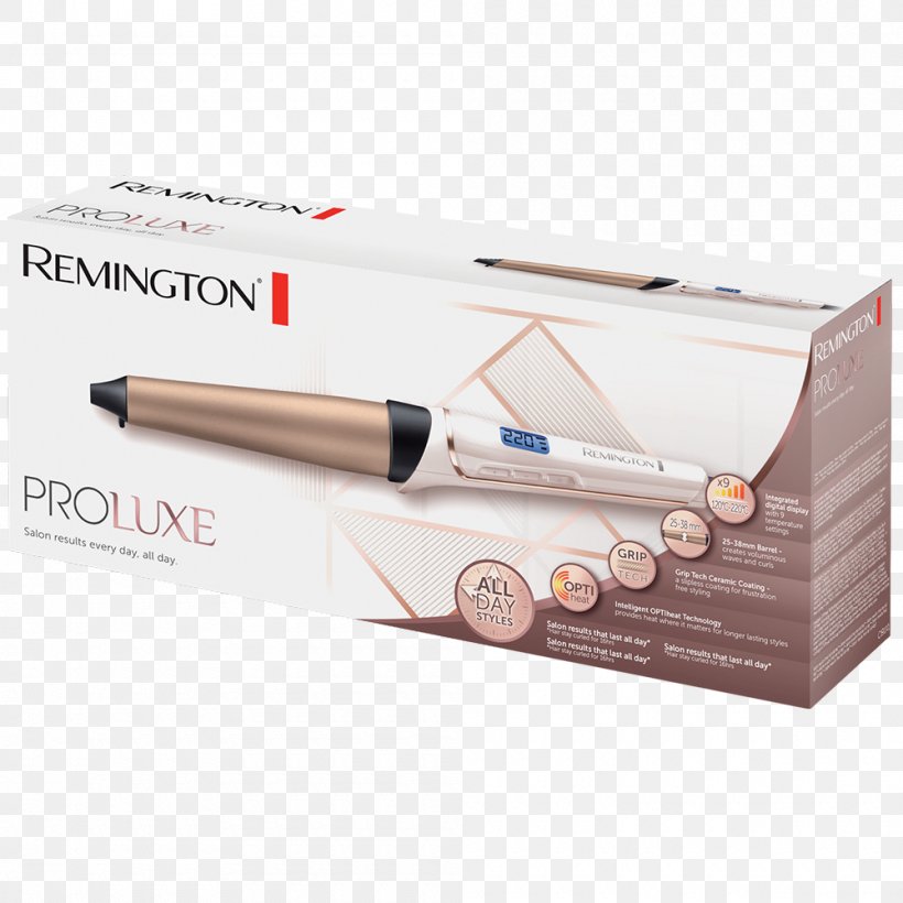 Hair Iron Remington Hair Curler PROluxe Remington Products Remington HC5018 Remington Arms, PNG, 1000x1000px, Hair Iron, Hair, Hair Care, Hair Dryers, Hair Roller Download Free