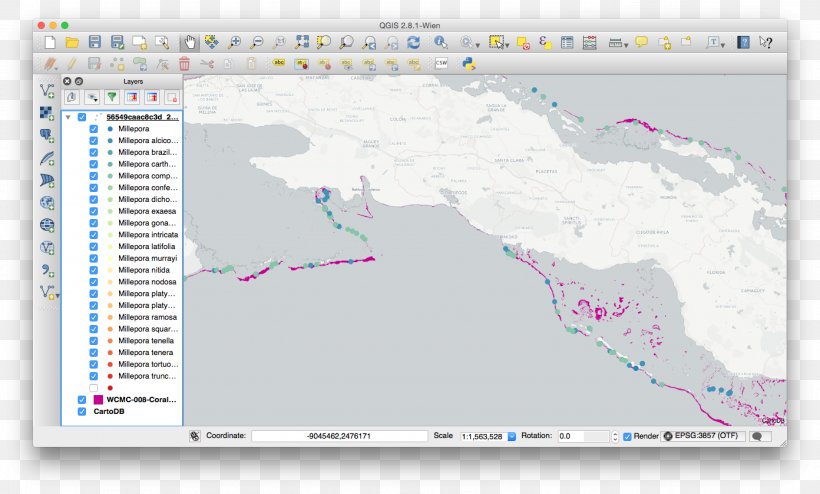 QGIS PostGIS Shapefile Geographic Information System Spatial Reference System, PNG, 2784x1678px, Qgis, Area, Computer Software, Data, Elevation Download Free