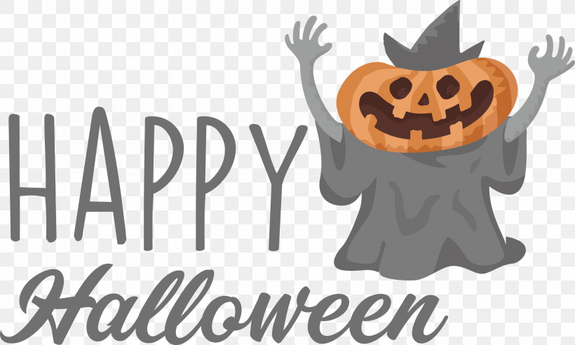 Happy Halloween, PNG, 3000x1801px, Happy Halloween, Behavior, Cartoon, Character, Happiness Download Free
