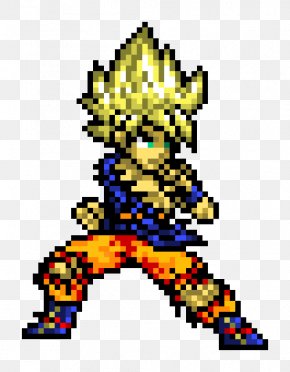 Goku Vegeta Pixel Art Super Saiyan, PNG, 600x600px, Goku, Art, Cartoon ...