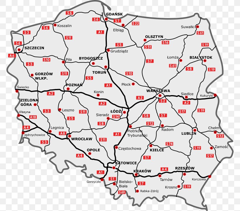 Democratic Audit Of Poland 2014 Highways In Poland Controlled-access Highway, PNG, 776x723px, Poland, Area, Controlledaccess Highway, Highway, Highways In Poland Download Free