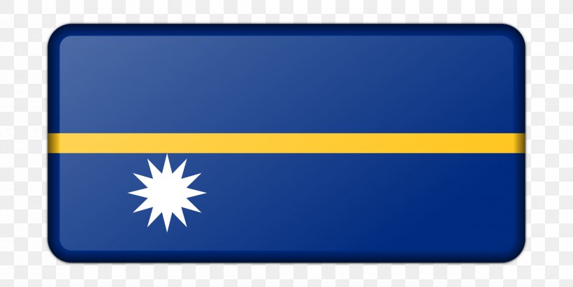 Flag Of Nauru Australia Flag Of Tuvalu, PNG, 2400x1203px, Nauru, Australia, Blue, Electric Blue, Flag Download Free