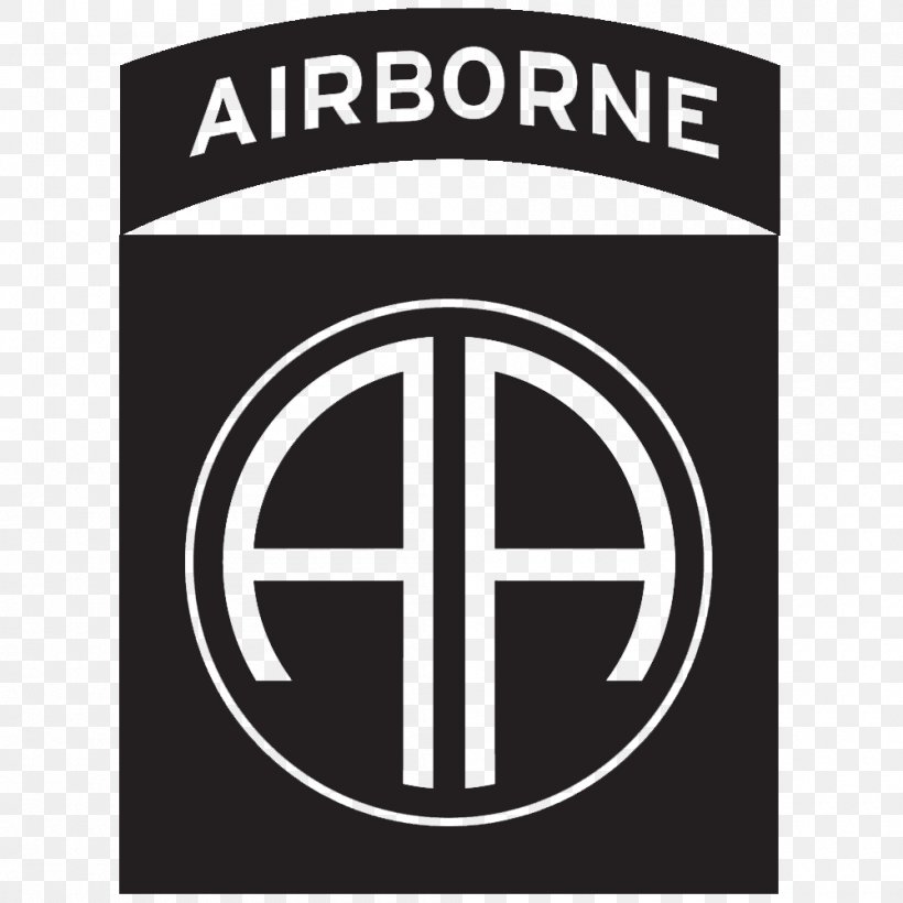 Logo Emblem 101st Airborne Screaming Eagles WWII Black Decal Sticker 101st Airborne Division 82nd Airborne Division, PNG, 1000x1000px, Logo, Airborne Forces, Area, Brand, Decal Download Free