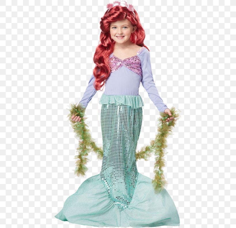 The Little Mermaid Costume Party Child, PNG, 500x793px, Watercolor, Cartoon, Flower, Frame, Heart Download Free