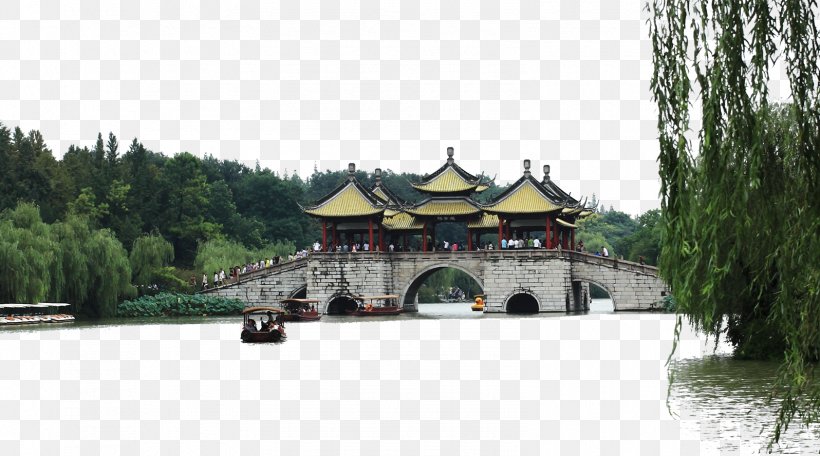 Wuting Bridge Salix Pierotii Tree Euclidean Vector, PNG, 1596x888px, Wuting Bridge, Chinese Architecture, Facade, Outdoor Structure, Pavilion Download Free
