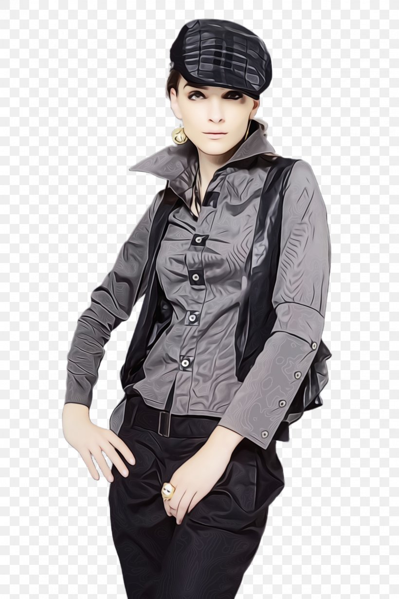 Clothing Black Jacket Outerwear Sleeve, PNG, 1632x2448px, Watercolor, Black, Clothing, Fashion, Jacket Download Free