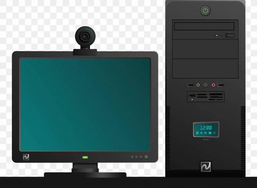 Computer Monitor Webcam Clip Art, PNG, 1000x733px, Desktop Computers, Camera, Computer, Computer Monitor, Computer Monitor Accessory Download Free