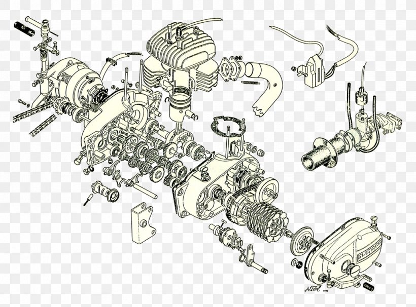 Motorcycle Engine Motorcycle Engine Explodedview Drawing Diagram, PNG