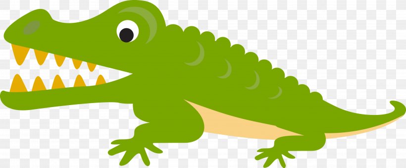 Alligator Crocodile Cartoon Illustration, PNG, 3568x1479px, Alligator, Amphibian, Cartoon, Crocodile, Crocodiles Download Free