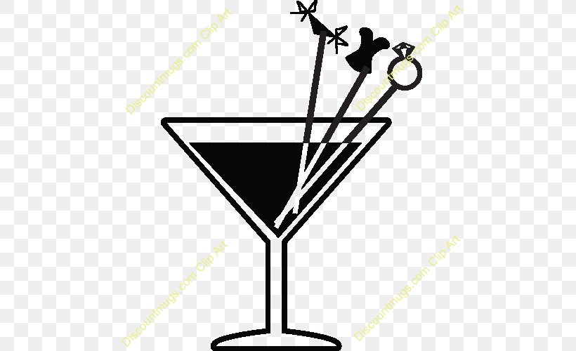 Martini Champagne Glass Cocktail Glass Clip Art, PNG, 500x500px, Martini, Black And White, Champagne Glass, Champagne Stemware, Cocktail Glass Download Free