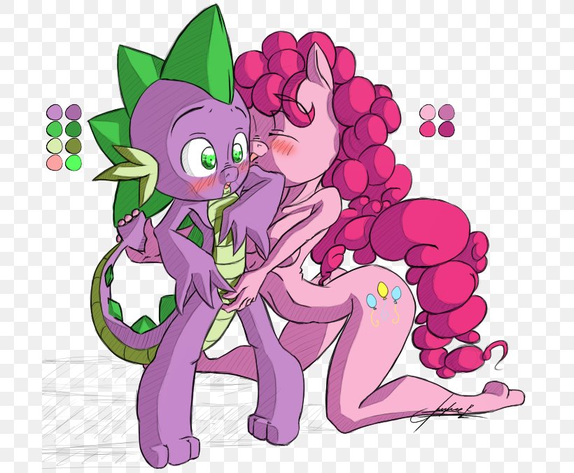 Pony Spike Pinkie Pie Rarity Applejack, PNG, 700x676px, Watercolor, Cartoon, Flower, Frame, Heart Download Free