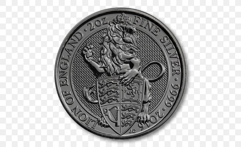 Royal Mint The Queen's Beasts Bullion Coin Silver Coin, PNG, 500x500px, Royal Mint, Bullion, Bullion Coin, Coin, Coin Capsule Download Free